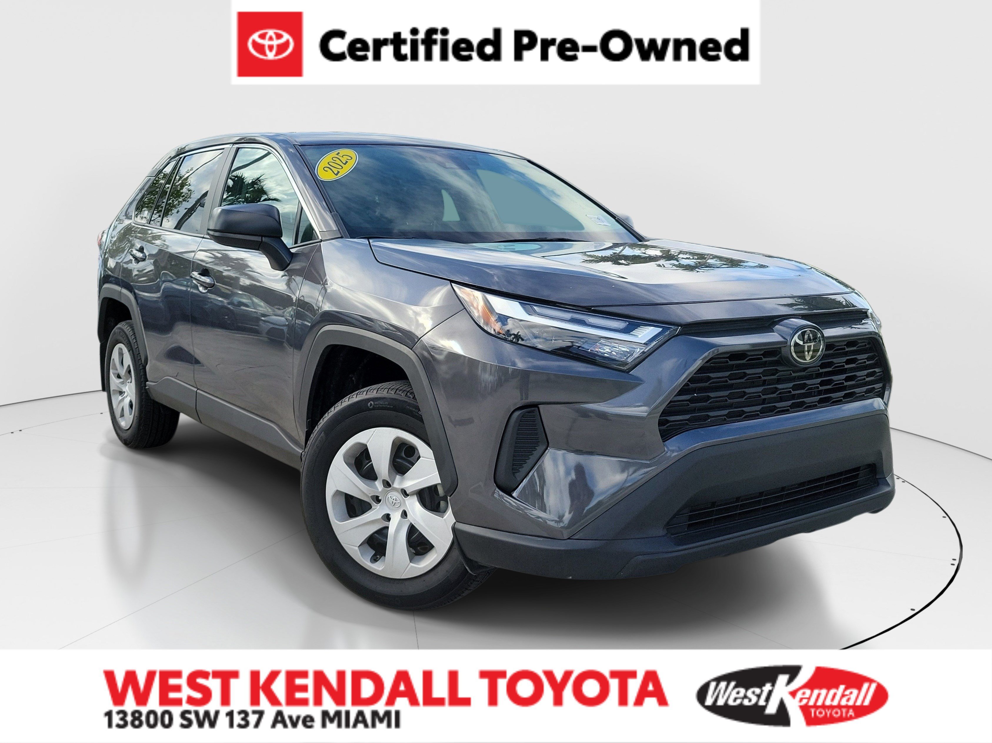 Used 2025 Magnetic Gray Metallic Toyota LE image 1