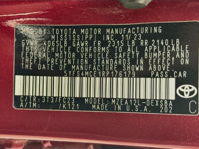 Used 2024 Ruby Flare Pearl Toyota SE image 36