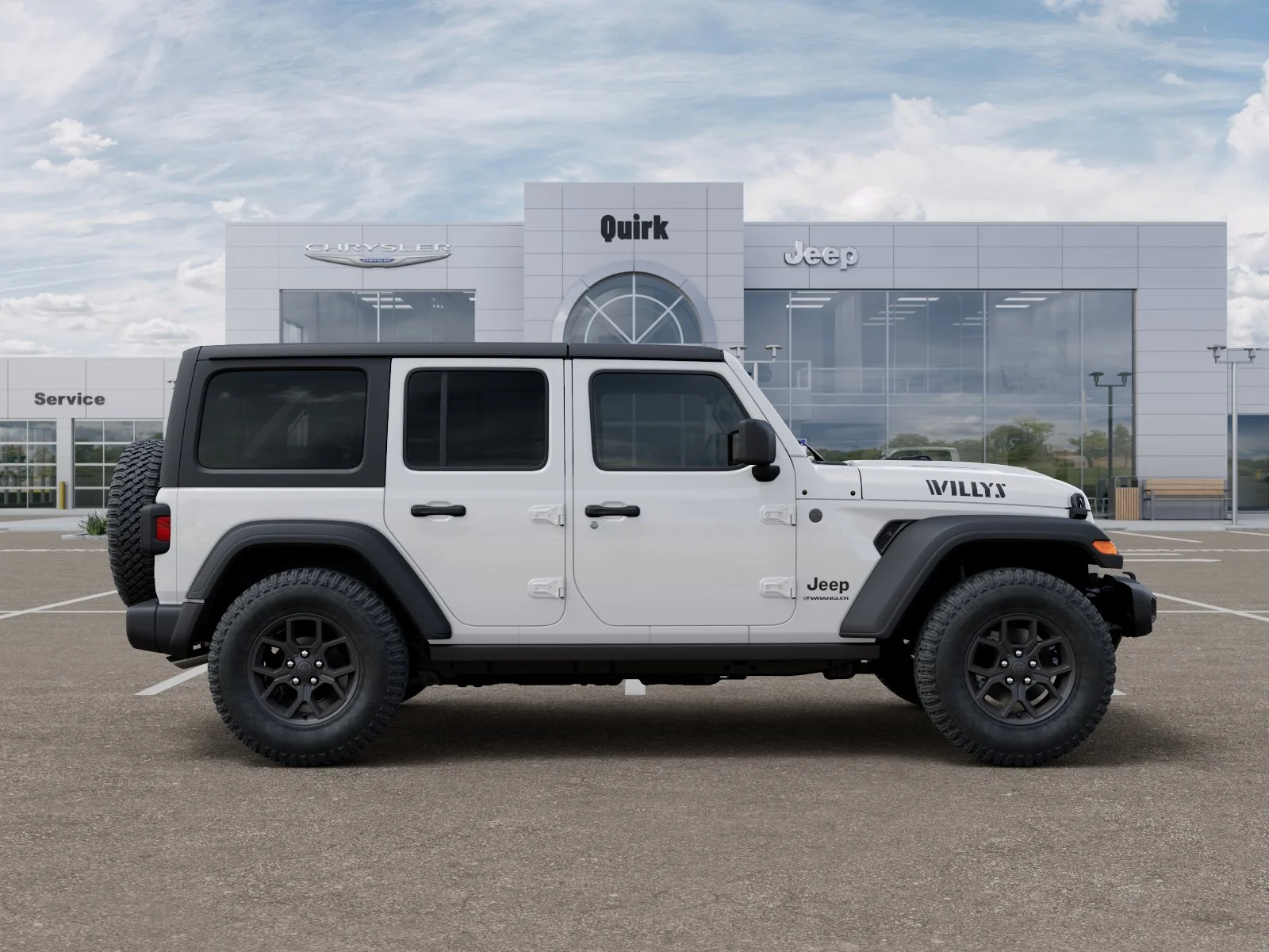 New 2026 Bright White Clear-Coat Exterior Paint Jeep Willys image 47
