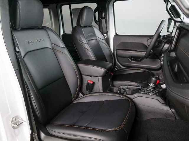 Used 2024 Bright White Clearcoat Jeep Sahara image 3