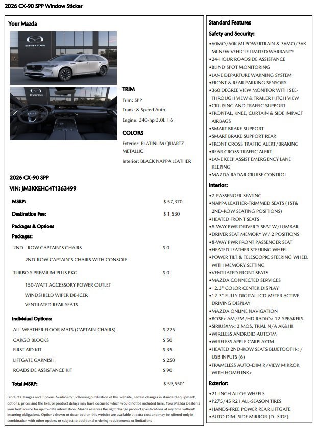 Used 2026 Rhodium White Premium Mazda S Premium Sport image 28