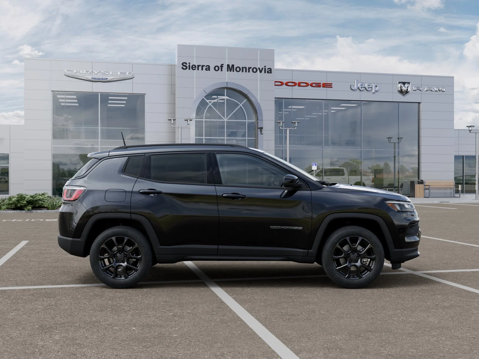 New 2026 Diamond Black Crystal Pearl-Coat Exterior Paint Jeep Latitude image 47