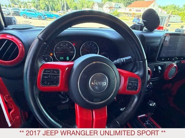 Used 2017 Red Jeep Unlimited Sport image 14