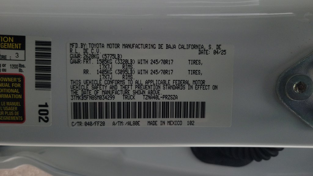 Certified Used 2025 White Toyota SR5 image 24