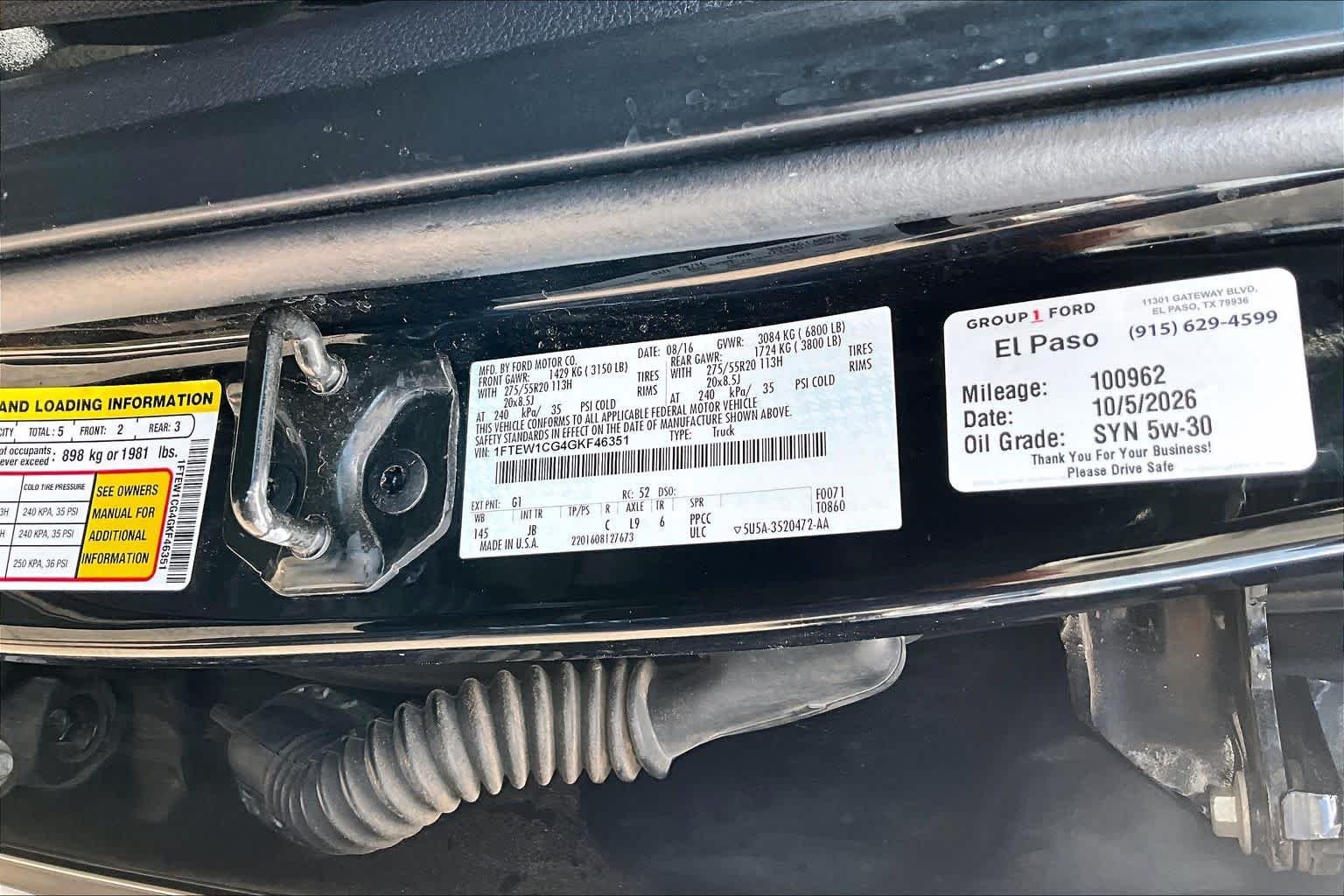 Used 2016 Shadow Black Ford XLT image 34