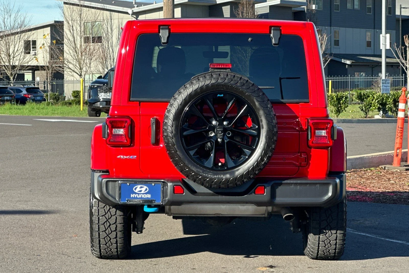 Used 2022 Red Jeep Unlimited Sahara 4xe image 4