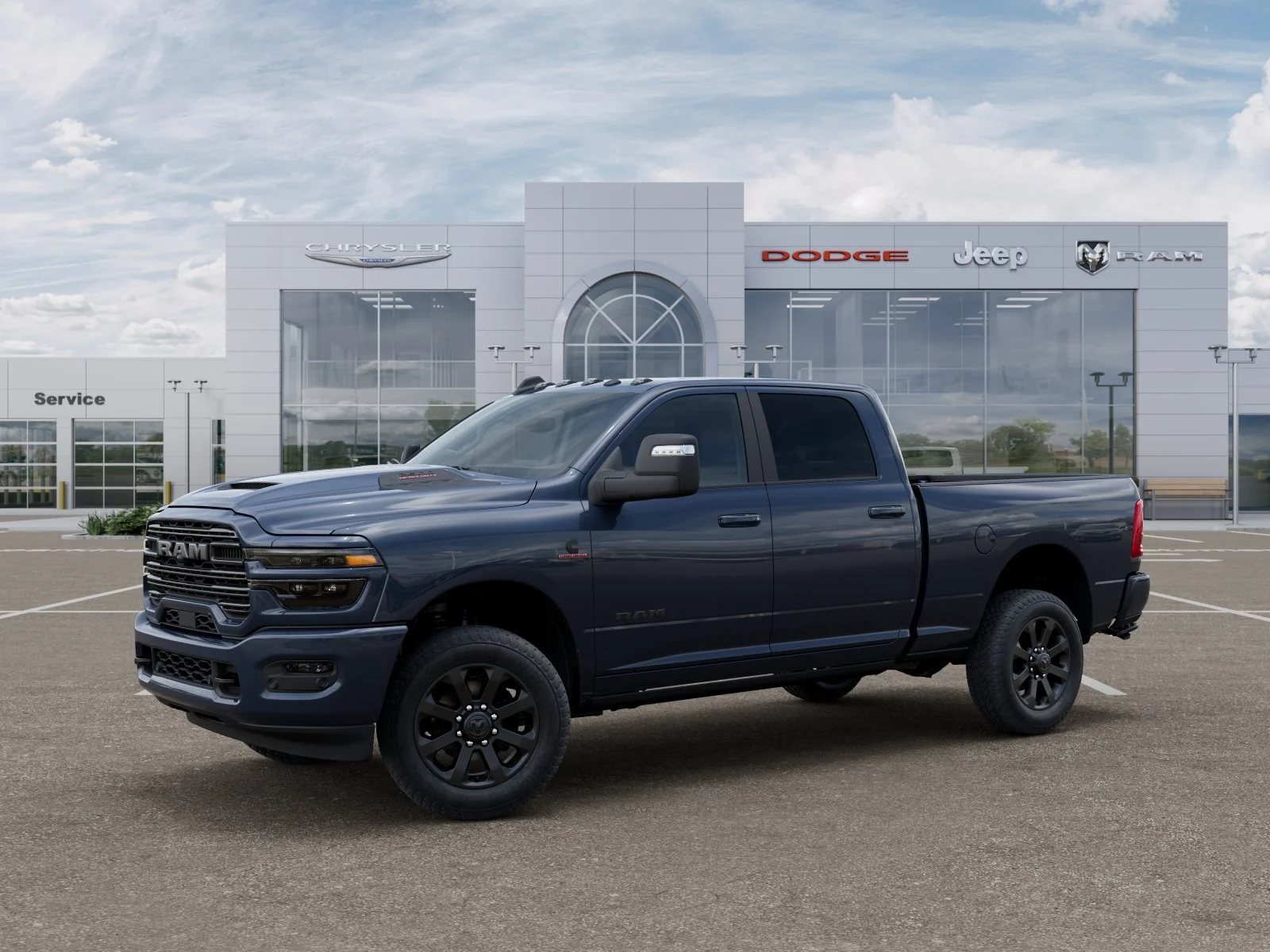 New 2026 Forged Blue Metallic Exterior Paint RAM Laramie image 29
