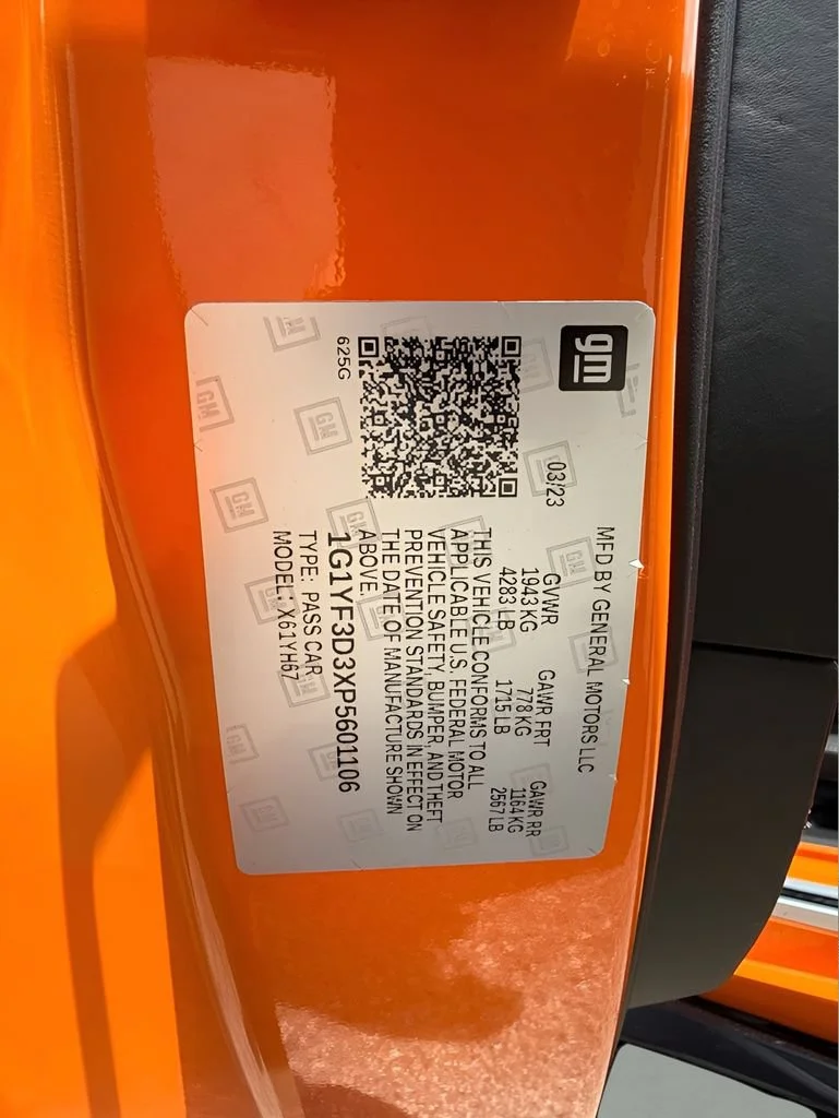 Used 2023 AMPLIFY ORANGE TINTCOAT Chevrolet 3LZ image 35