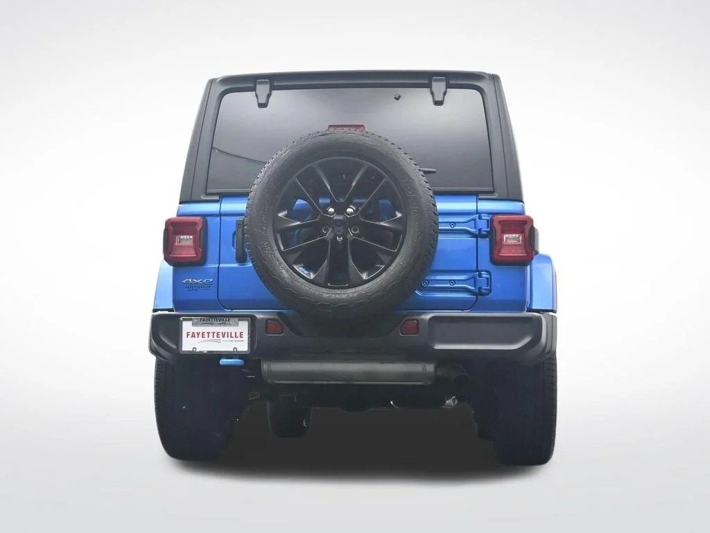 Used 2022 Blue Jeep Unlimited Sahara 4xe image 34