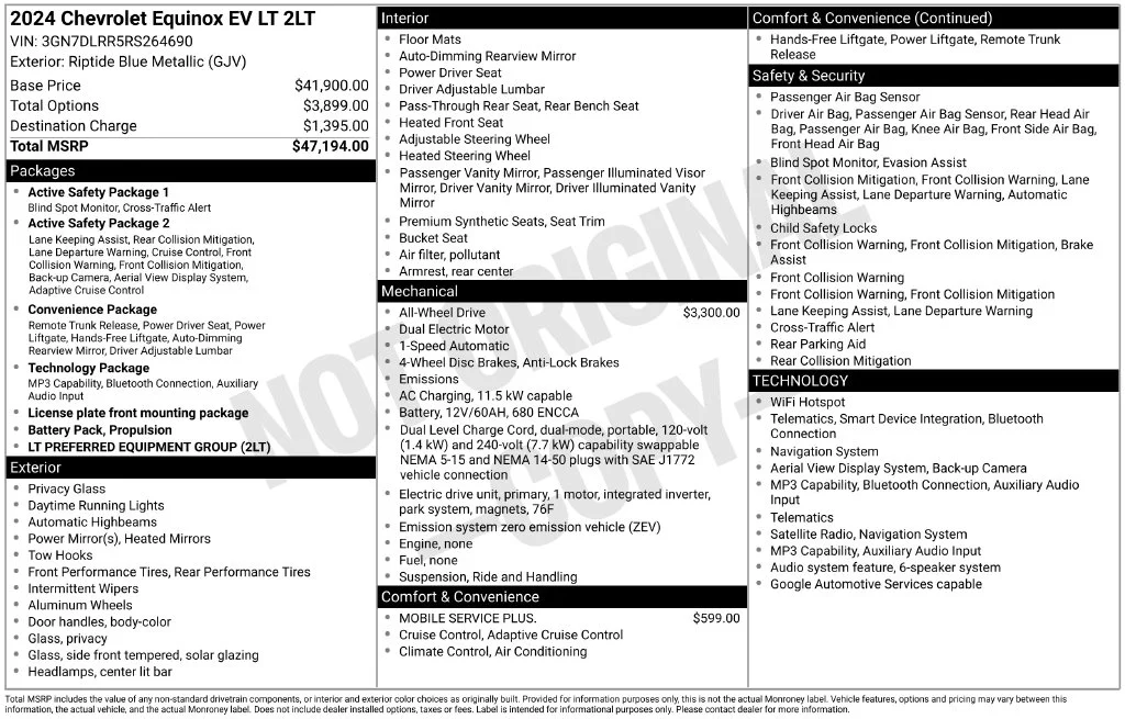 Used 2024 Blue Chevrolet LT image 10