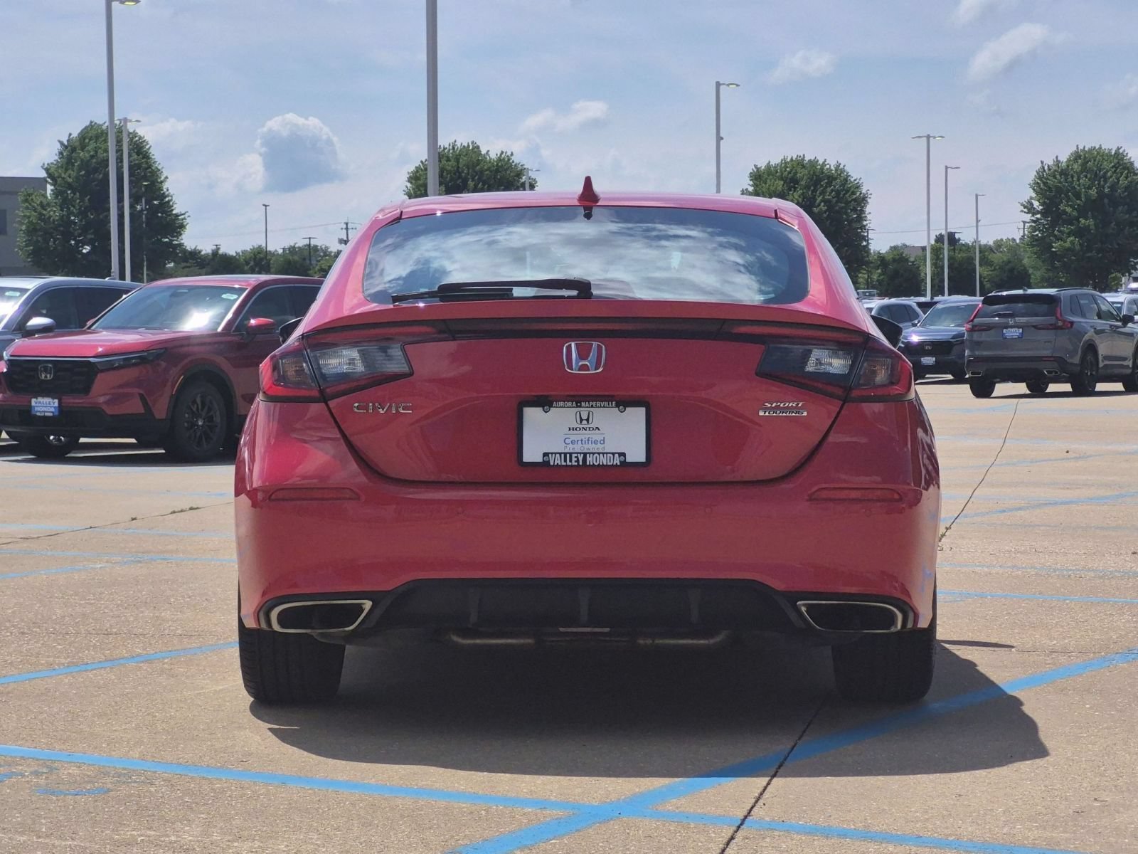 Certified Used 2023 Rallye Red Honda Sport Touring Hatchback image 7