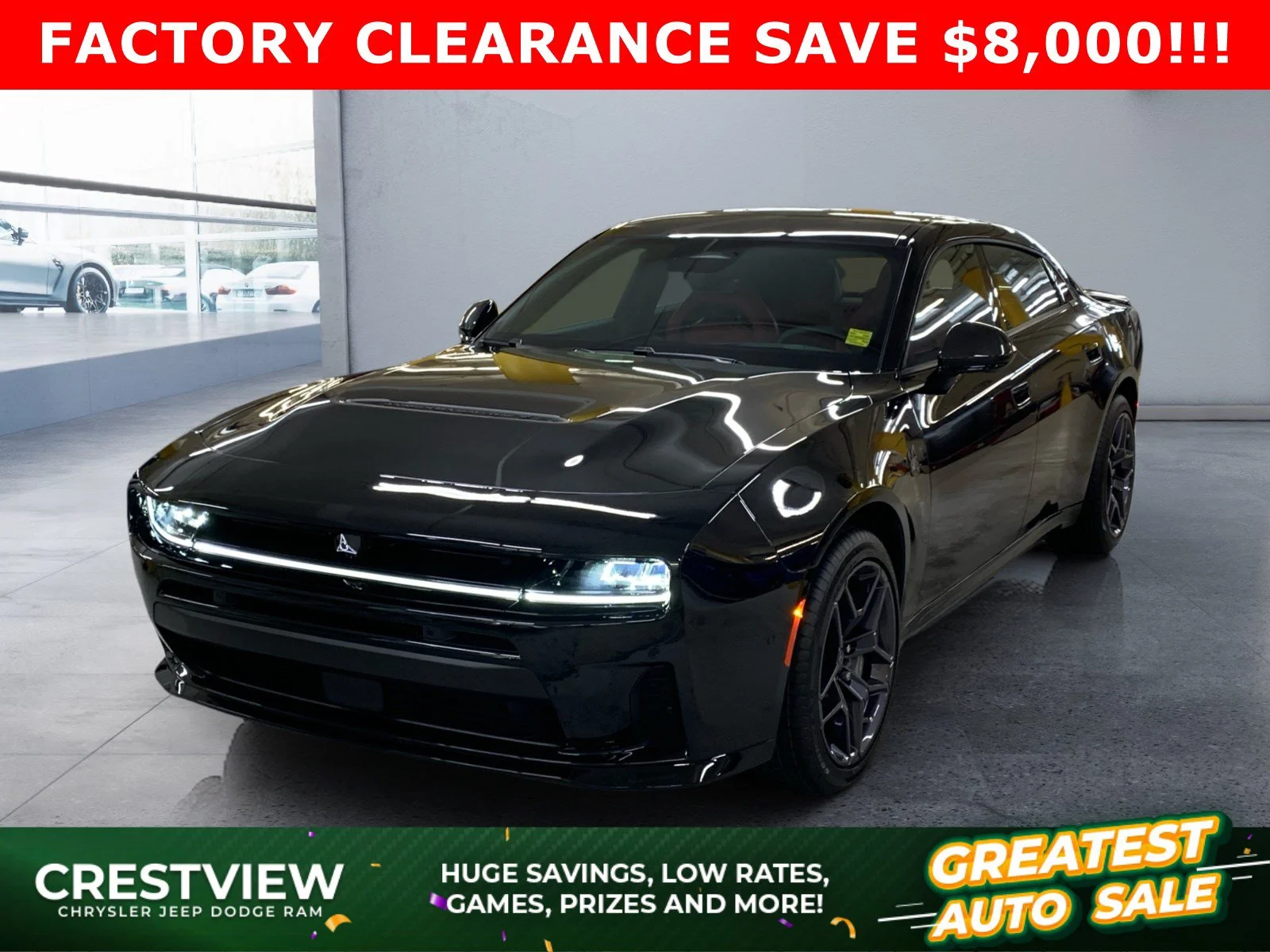 New 2026 Diamond Black Crystal Pearl Dodge Scat Pack Plus image 1