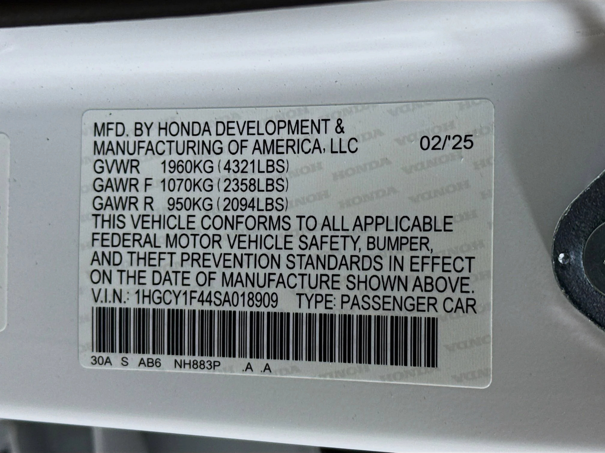 2025 Honda Accord SE - Photo 30