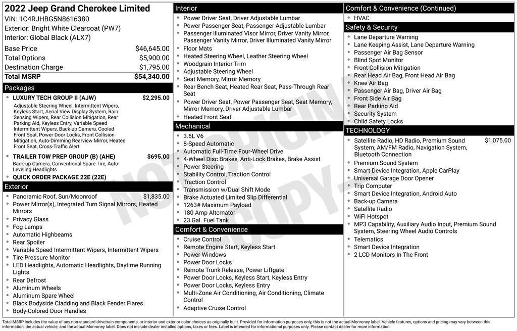 Used 2022 White Jeep Limited image 18