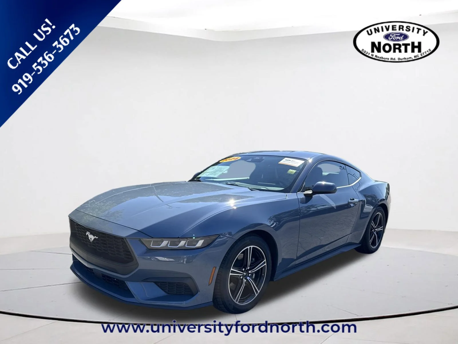 Used 2024 Vapor Blue Metallic Ford EcoBoost image 3