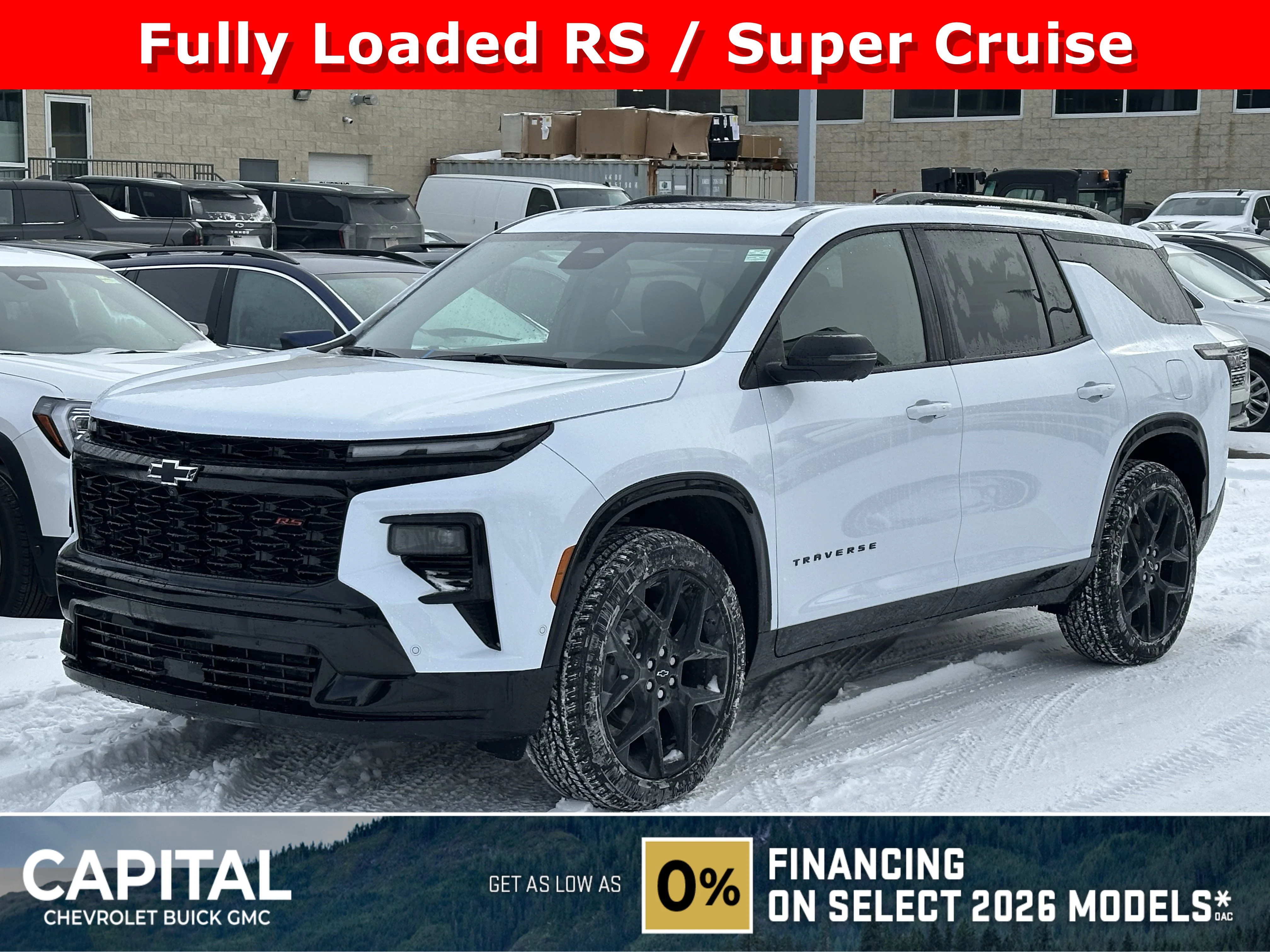 New 2026 Polar White Tricoat Chevrolet RS image 1