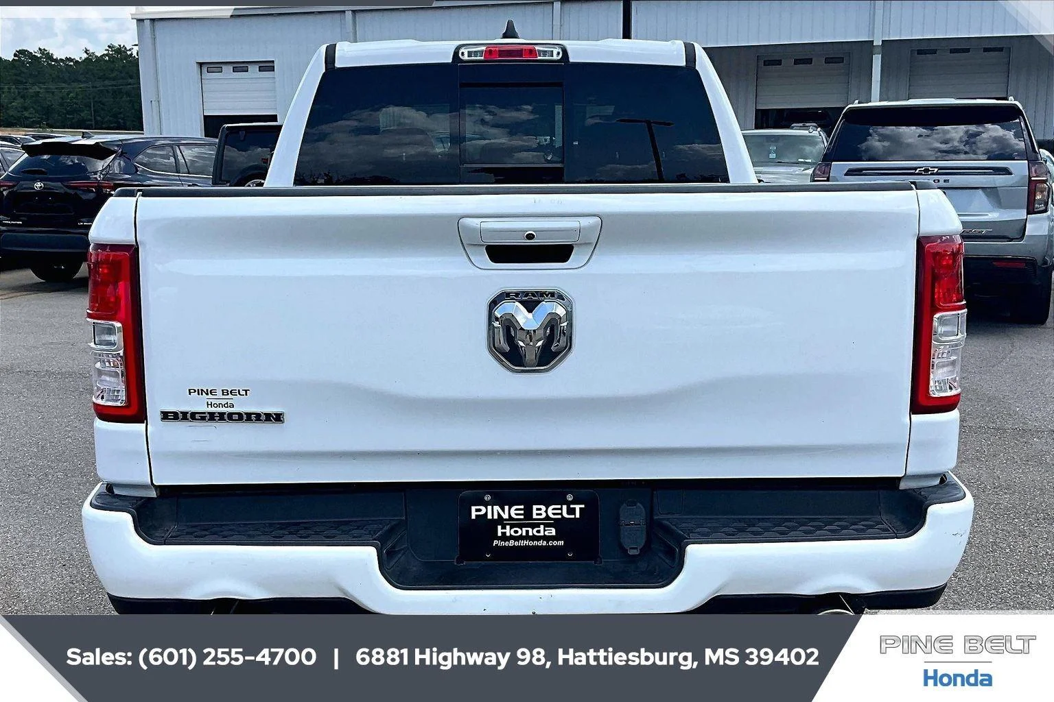 Used 2022 Bright White Clearcoat Ram Big Horn image 4