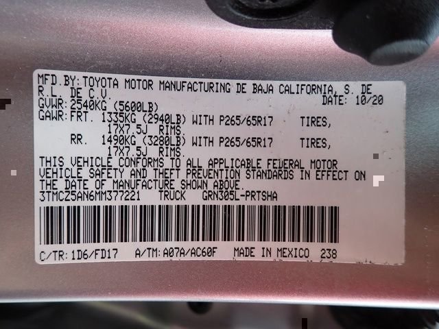 Used 2021 Silver Toyota TRD Sport image 19