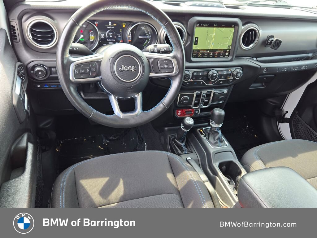 Used 2022 White Jeep Unlimited Rubicon 4xe image 2