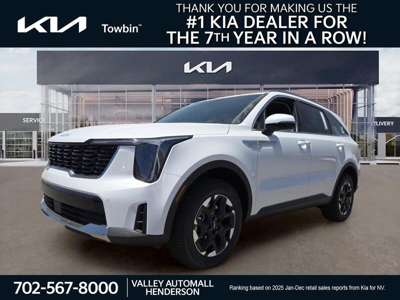 Glacial White Pearl 2026 Kia Sorento SUV / Crossover All-Wheel Drive