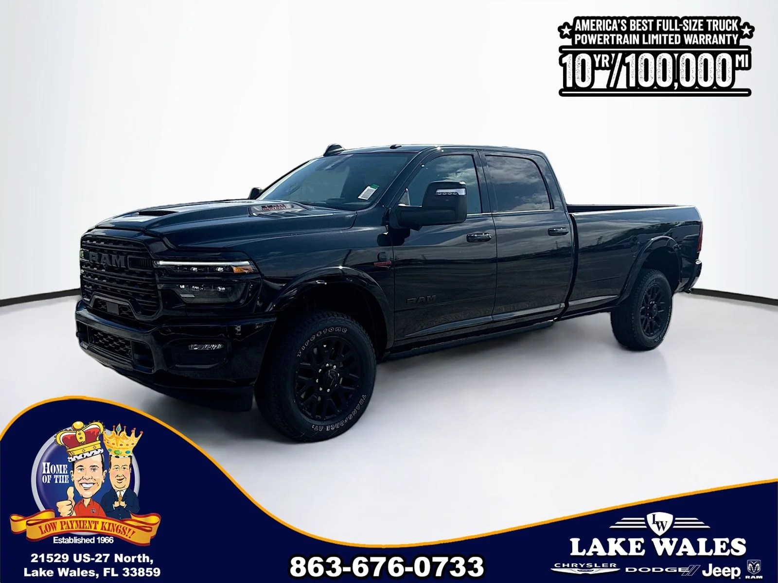 New 2026 Diamond Black Crystal Pearl-Coat Exterior Paint RAM Limited image 2