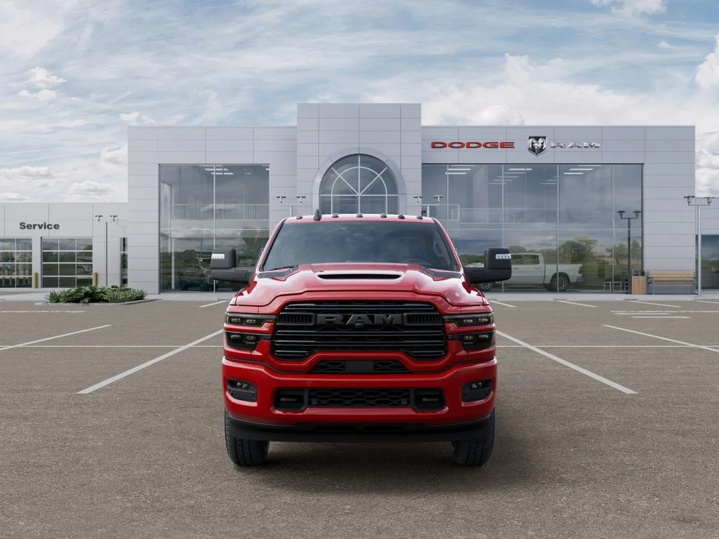 New 2026 Flame Red Clear-Coat Exterior Paint RAM Laramie image 7
