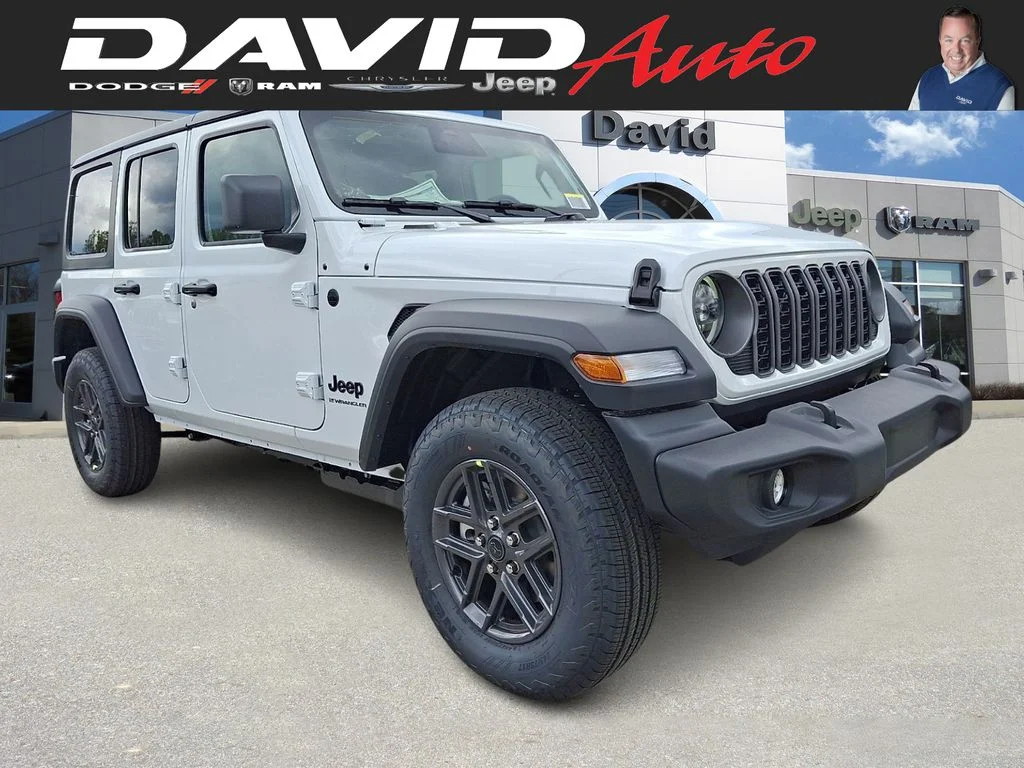 New 2026 Bright White Clear-Coat Exterior Paint Jeep Sport S image 1