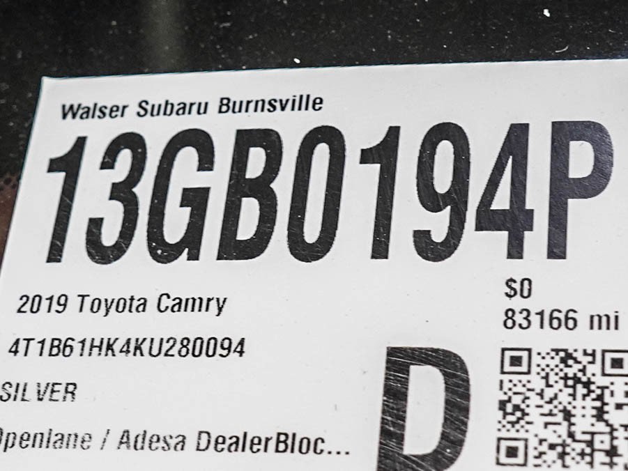 Used 2019 Midnight Black Metallic Toyota Xse image 28