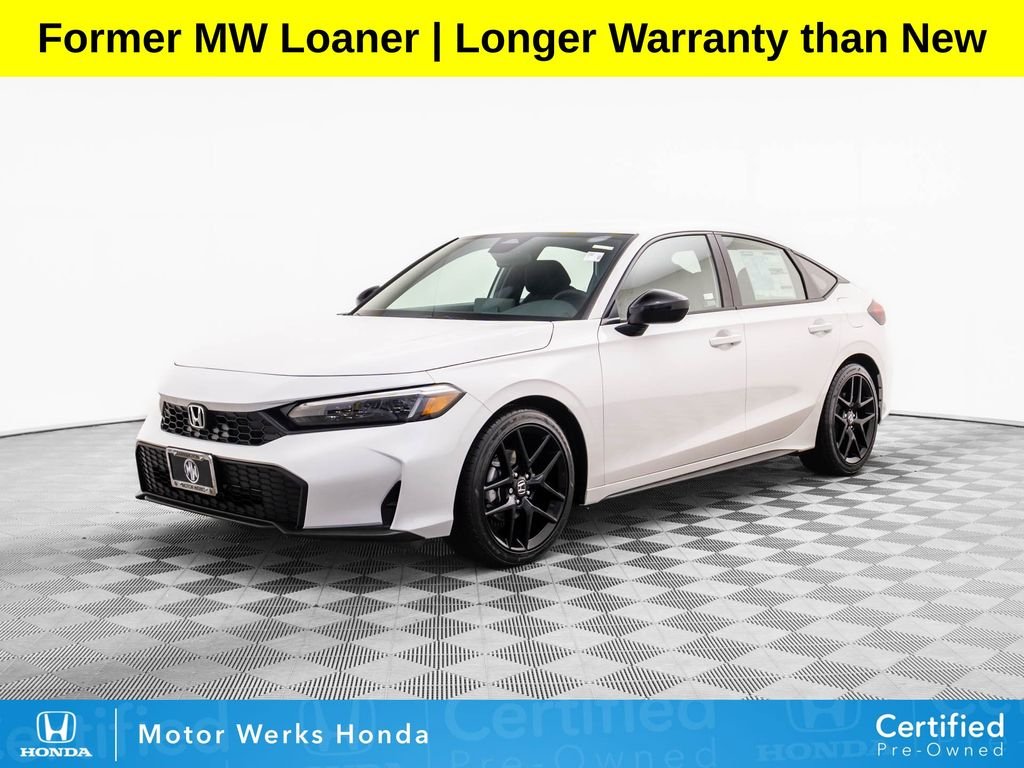 Certified Used 2026 Platinum White Pearl Honda FWD Sport image 1