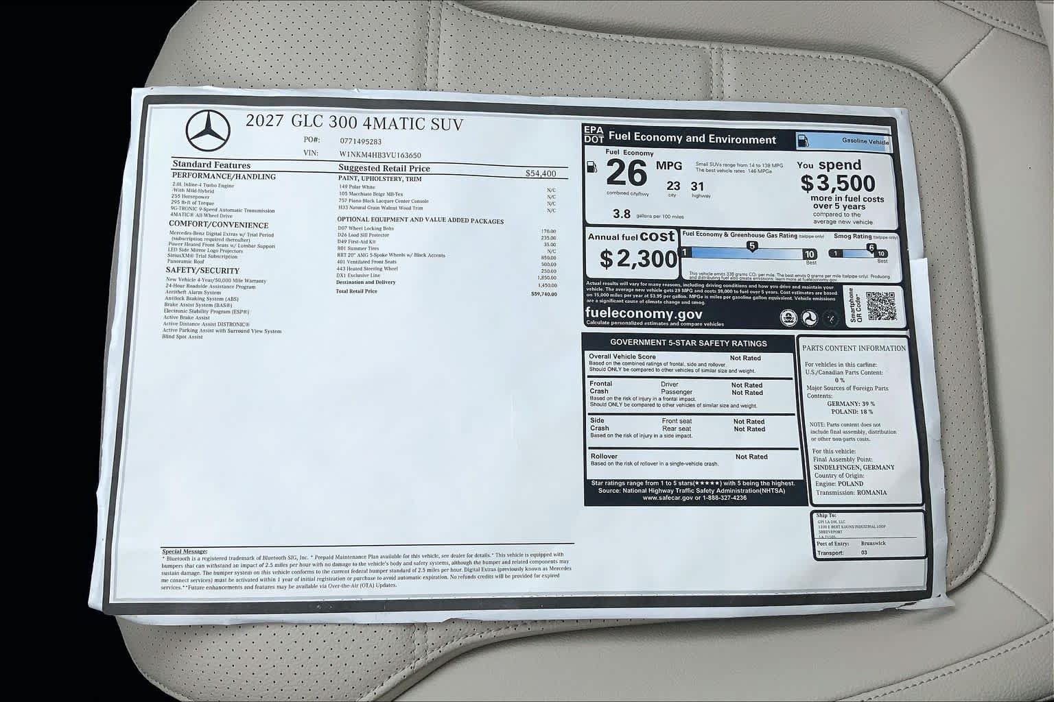 New 2027 Polar White Mercedes-Benz GLC 300 image 19