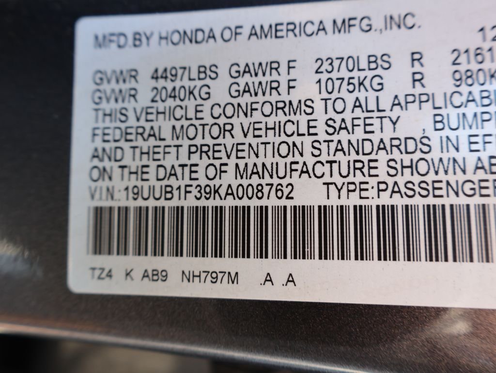 Used 2019  Acura 2.4L image 33