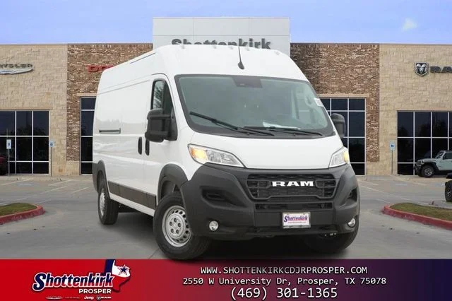 New 2026 Bright White Clearcoat RAM High Roof image 1