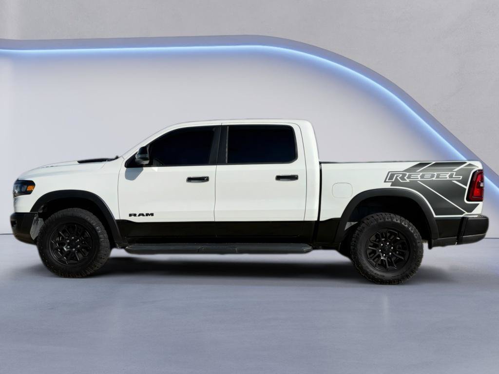 Used 2025 Bright White Clearcoat Ram Rebel image 2