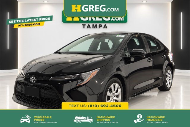 Used 2021 Black Sand Pearl Toyota LE image 1