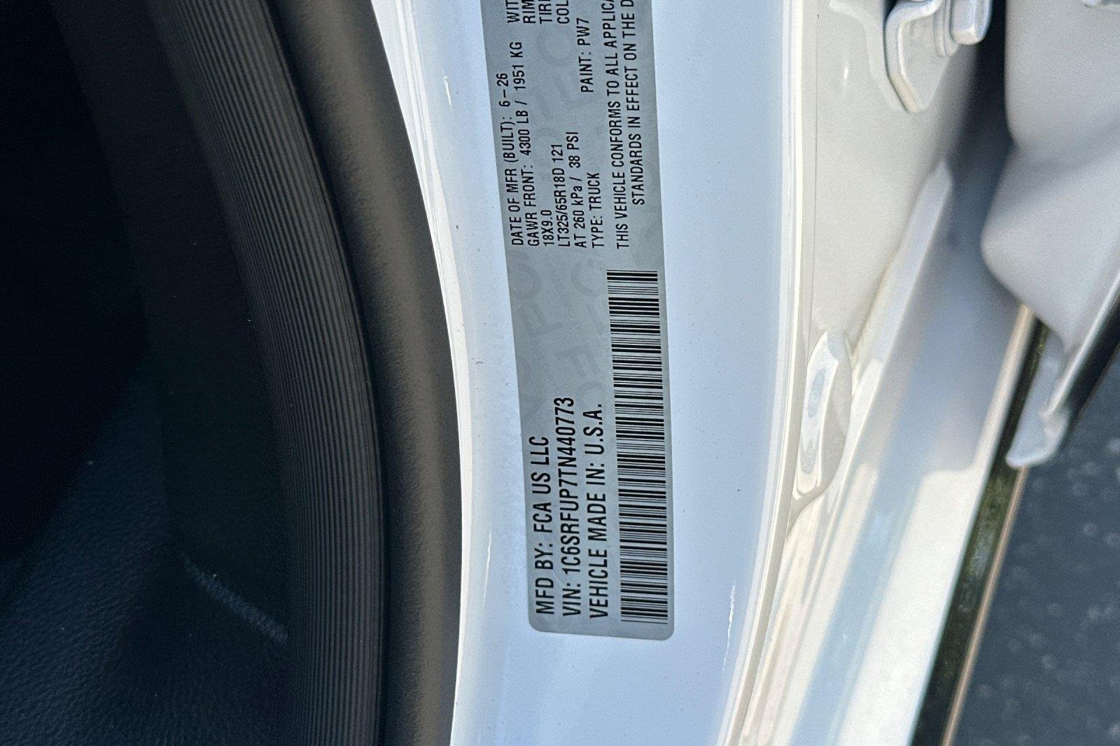 New 2026 Bright White Clearcoat Ram RHO image 28