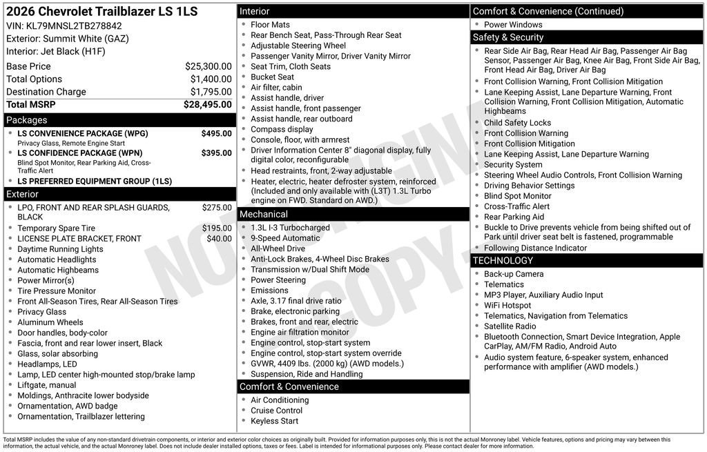 2026 Chevrolet Trailblazer LS - Photo 6