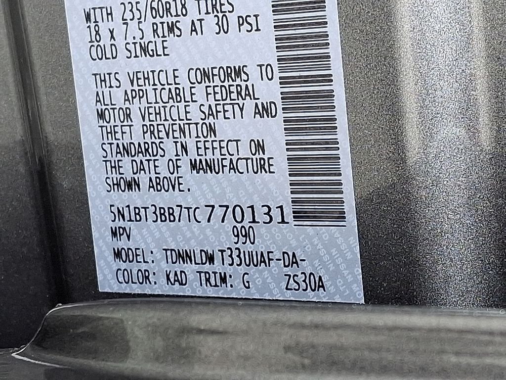 New 2026 Gray Nissan SV image 18
