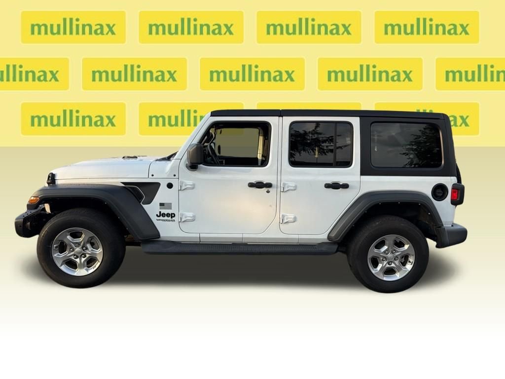 Used 2021 White Jeep Unlimited Sport image 5