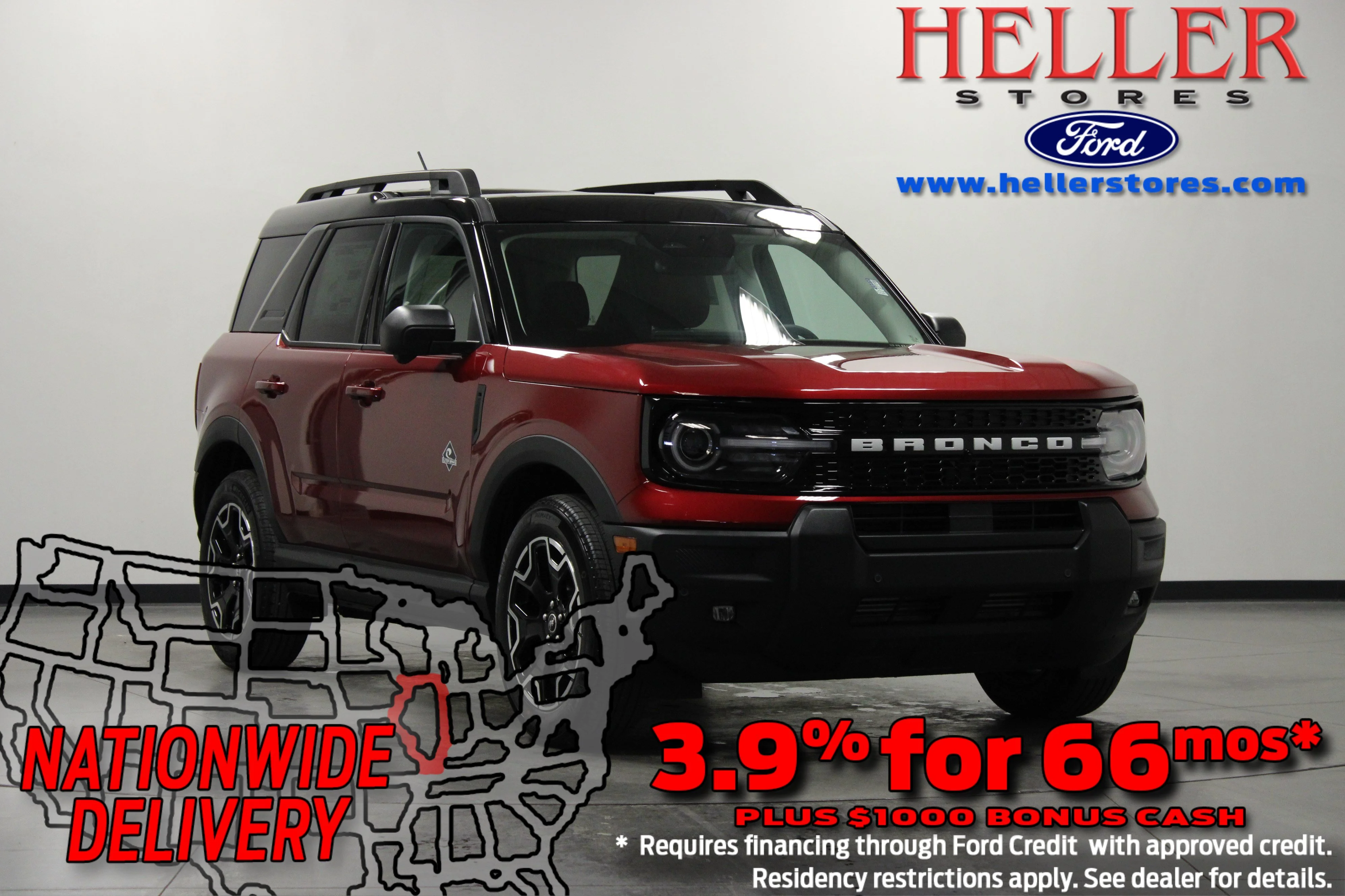 New 2025 Ruby Red Metallic Tinted Clearcoat Ford Outer Banks® image 1