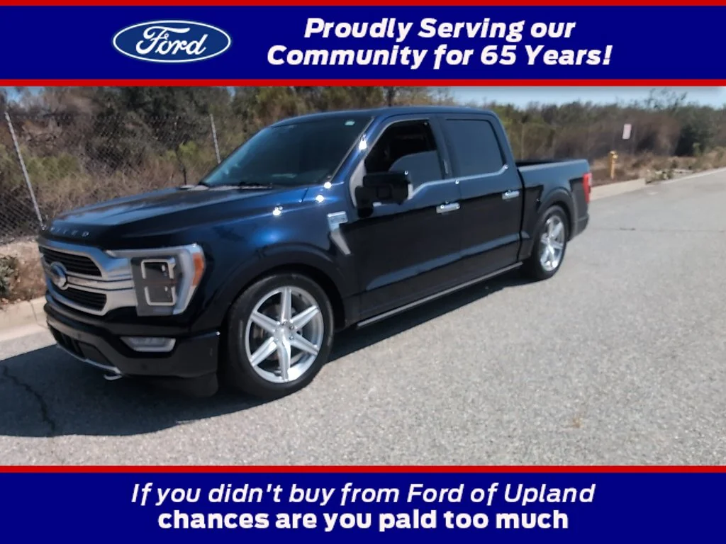 Used 2022 Blue Metallic Ford Limited image 1