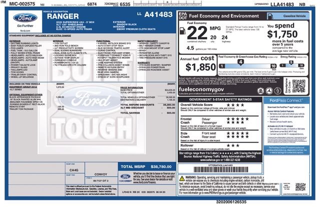 Certified Used 2020 Shadow Black Ford XLT image 9