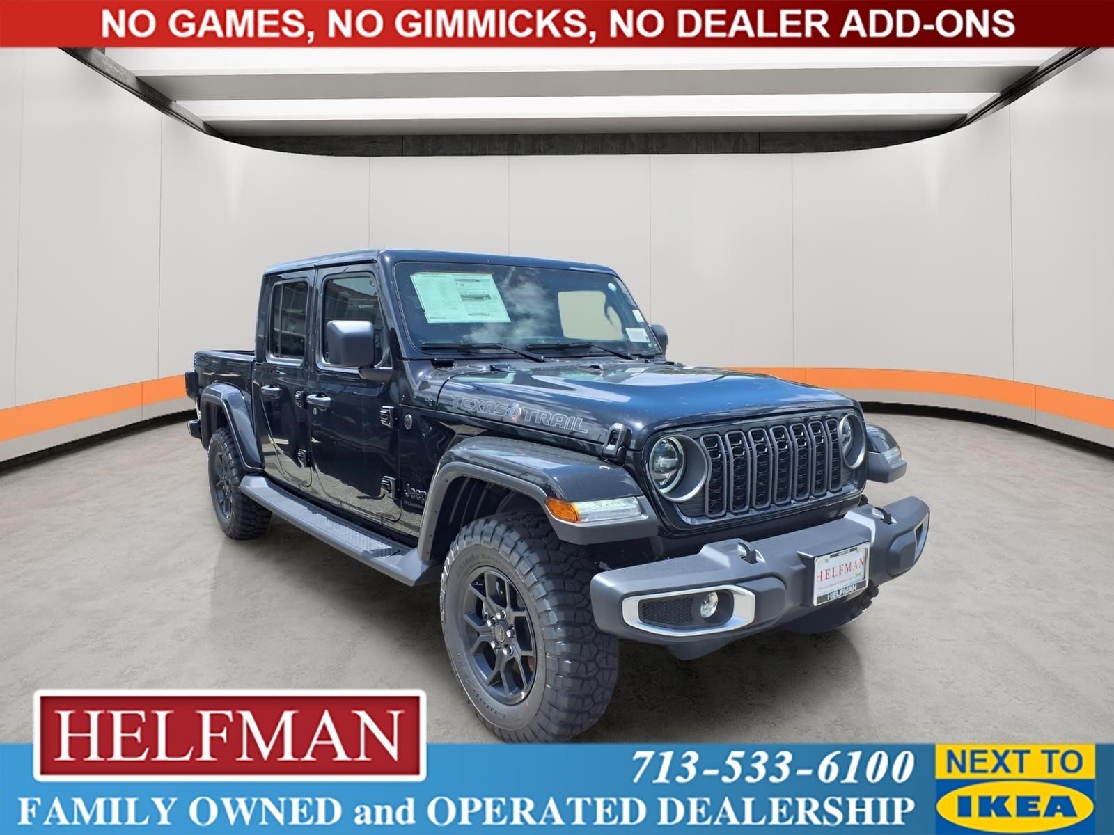New 2026 Black Clear-Coat Exterior Paint Jeep Texas Trail image 1