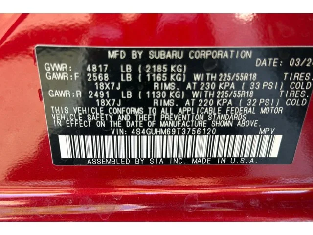 New 2026 LITHIUM RED PEARL Subaru Limited image 54