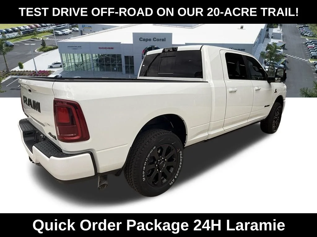 New 2026 Bright White Clear-Coat Exterior Paint RAM Laramie image 4