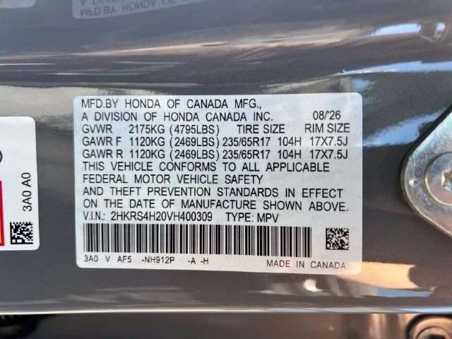 New 2027 Urban Gray Honda LX image 17