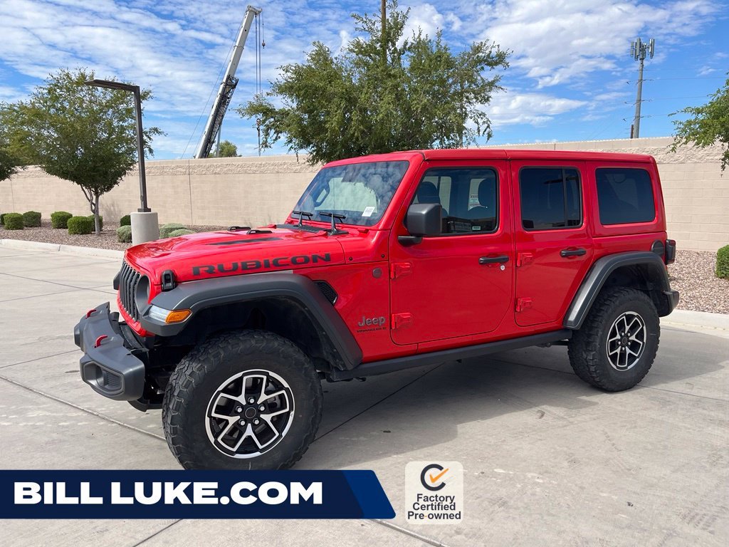 Certified Used 2025 Red Jeep Rubicon image 1