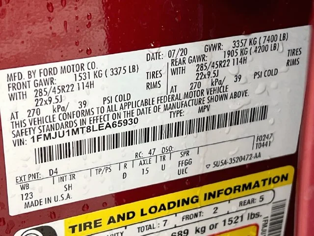 Used 2020 Red Ford Platinum image 12