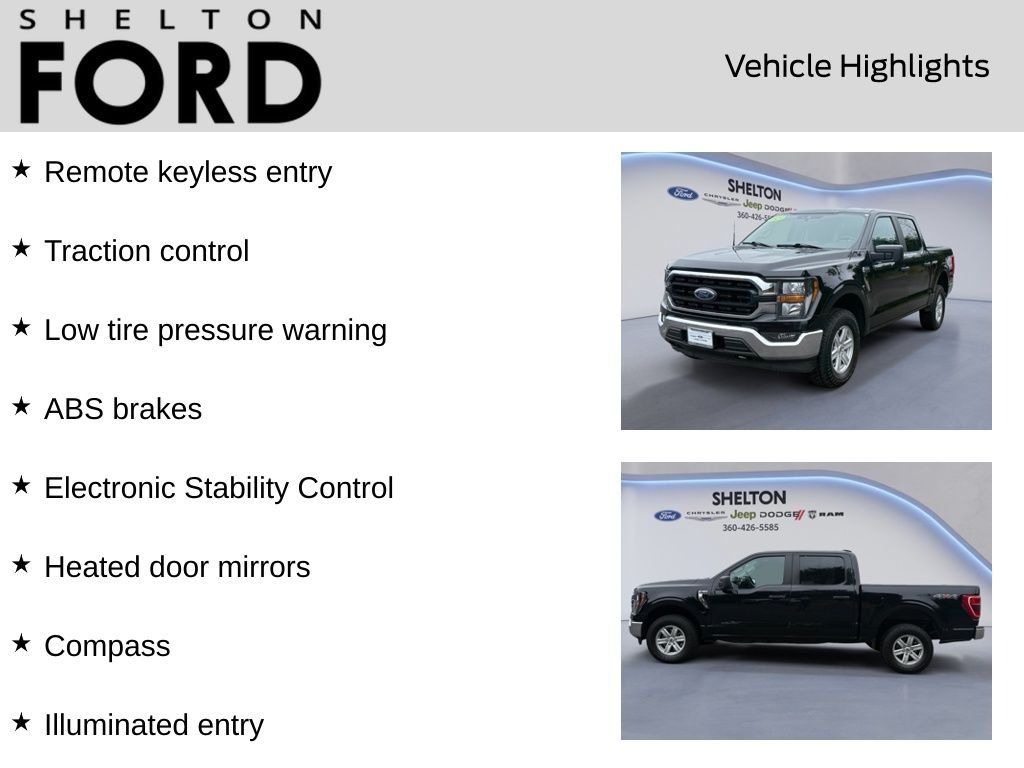 Used 2023 Black Ford XLT image 4