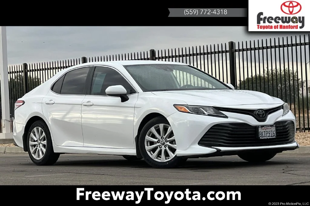 Certified Used 2019 White Toyota LE image 1