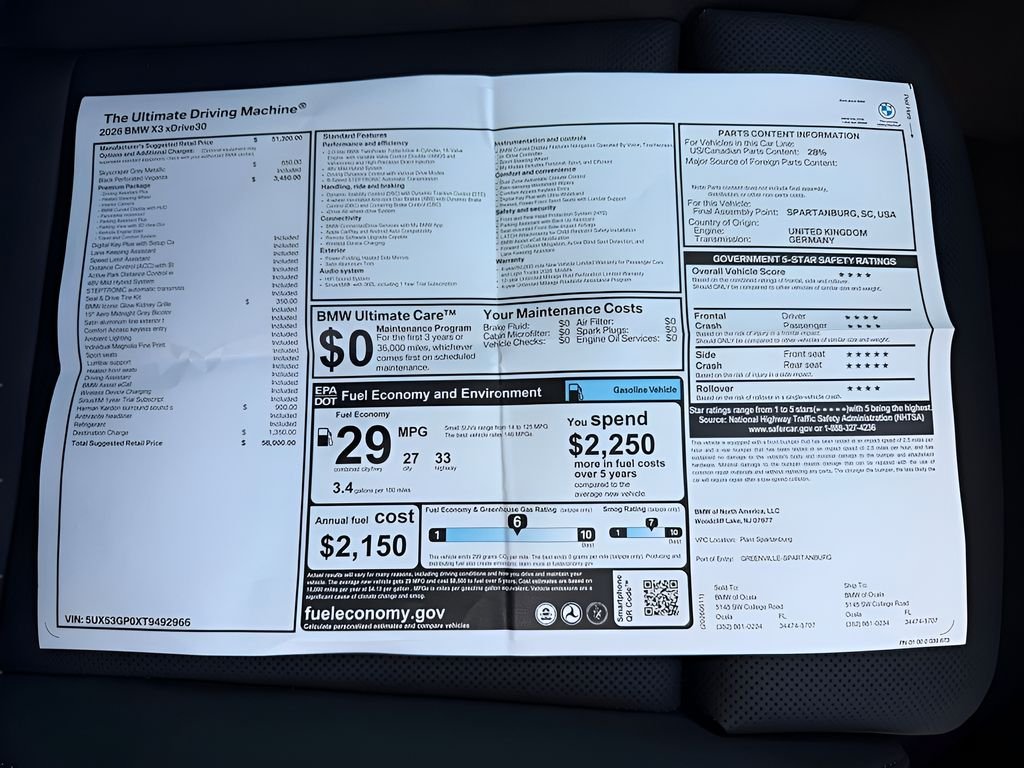 New 2026 Skyscraper Grey Metallic BMW 30 xDrive image 25